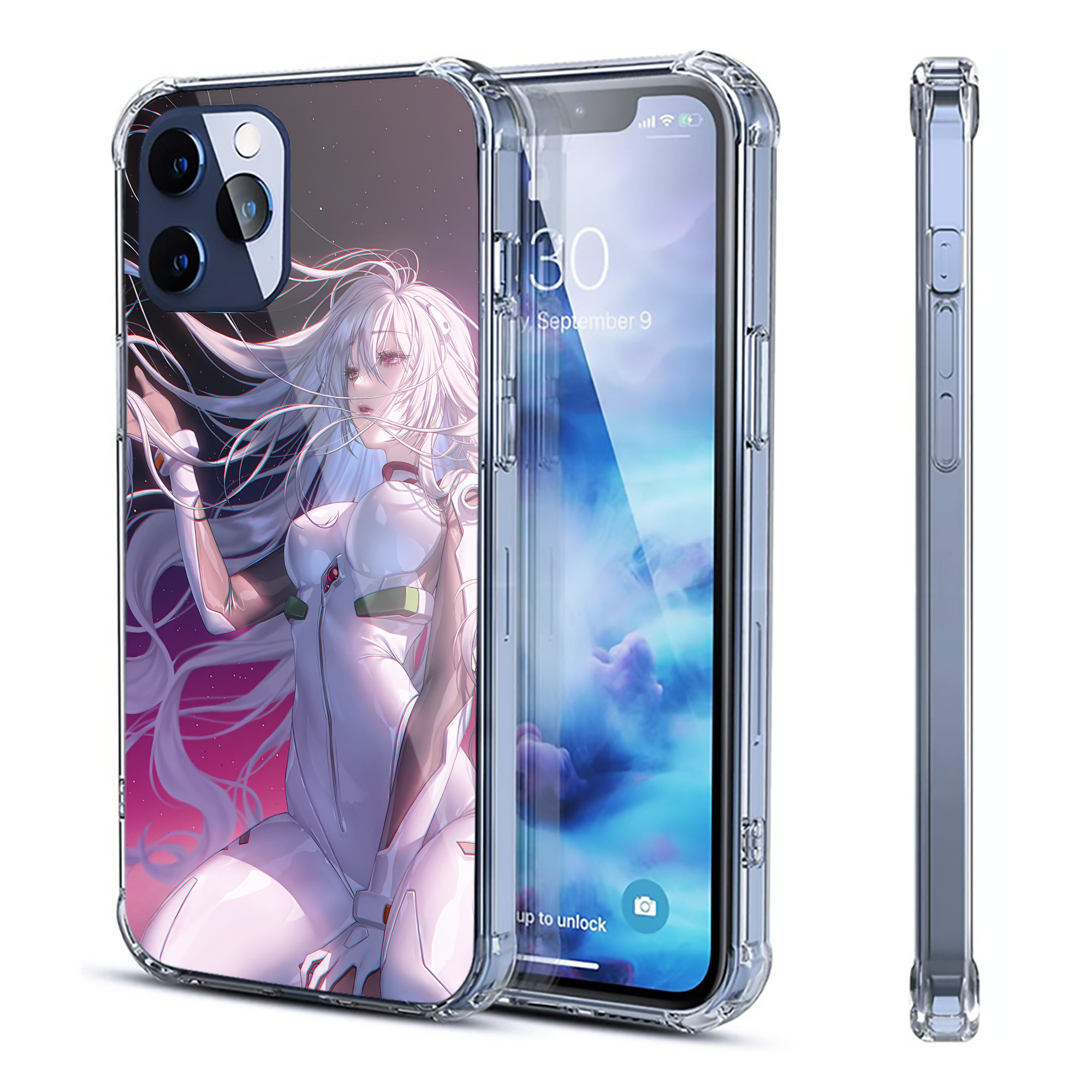 （画像用） EVA 新世紀エヴァンゲリオン 【iPhone 12シリーズ対応】透明スマホケース（クリアソフトケース）